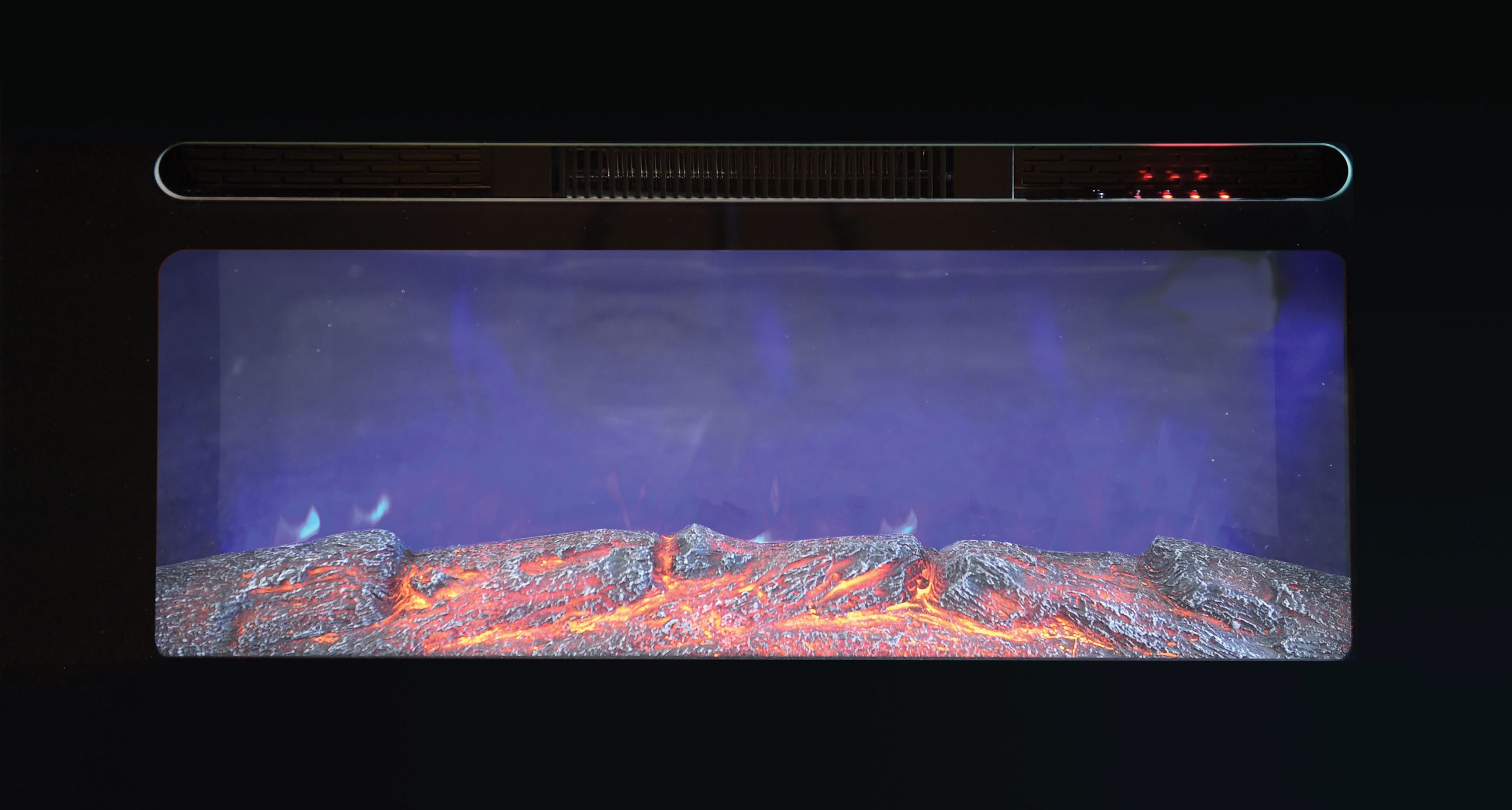 26" Electric Fireplace with Logs Industrial Hardware Direct